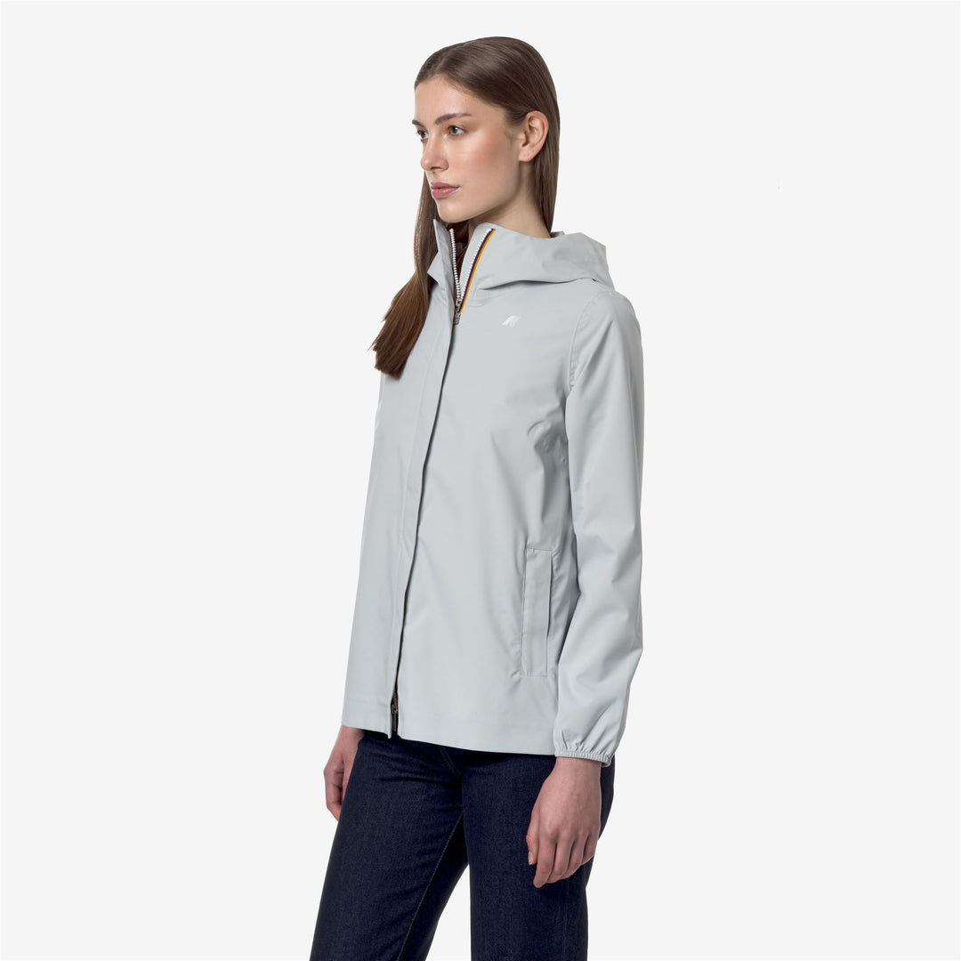 Jackets Woman MARGUERITE STRETCH DOT Mid GREY SAGE Detail (jpg Rgb)			