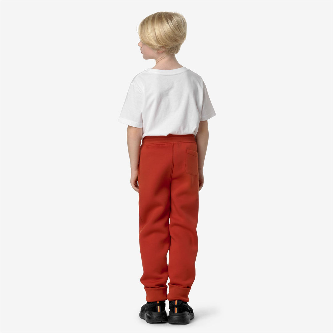 Pants Boy P. MICK SPACER Sport Trousers RED POMPEIAN Dressed Front Double		