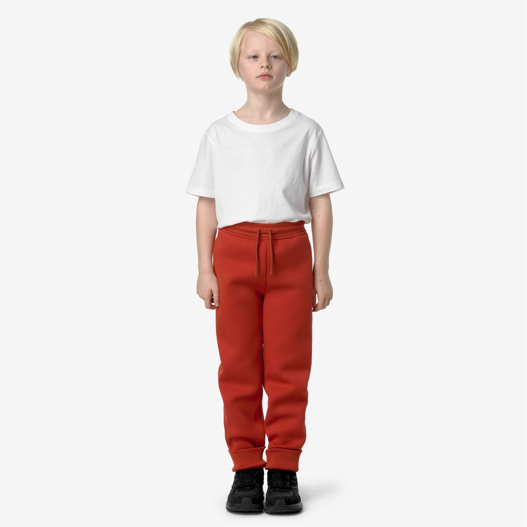 Pants Boy P. MICK SPACER Sport Trousers RED POMPEIAN Dressed Back (jpg Rgb)		