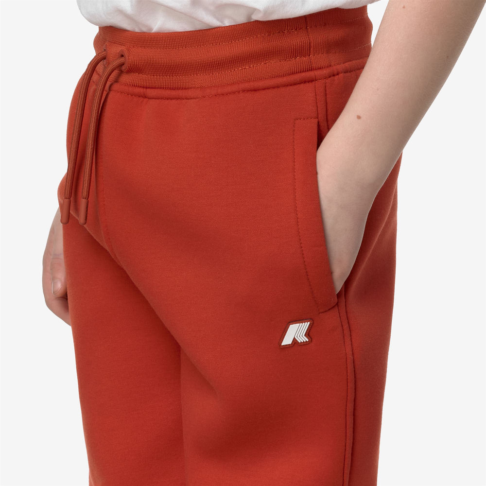 Pants Boy P. MICK SPACER Sport Trousers RED POMPEIAN Detail Double				