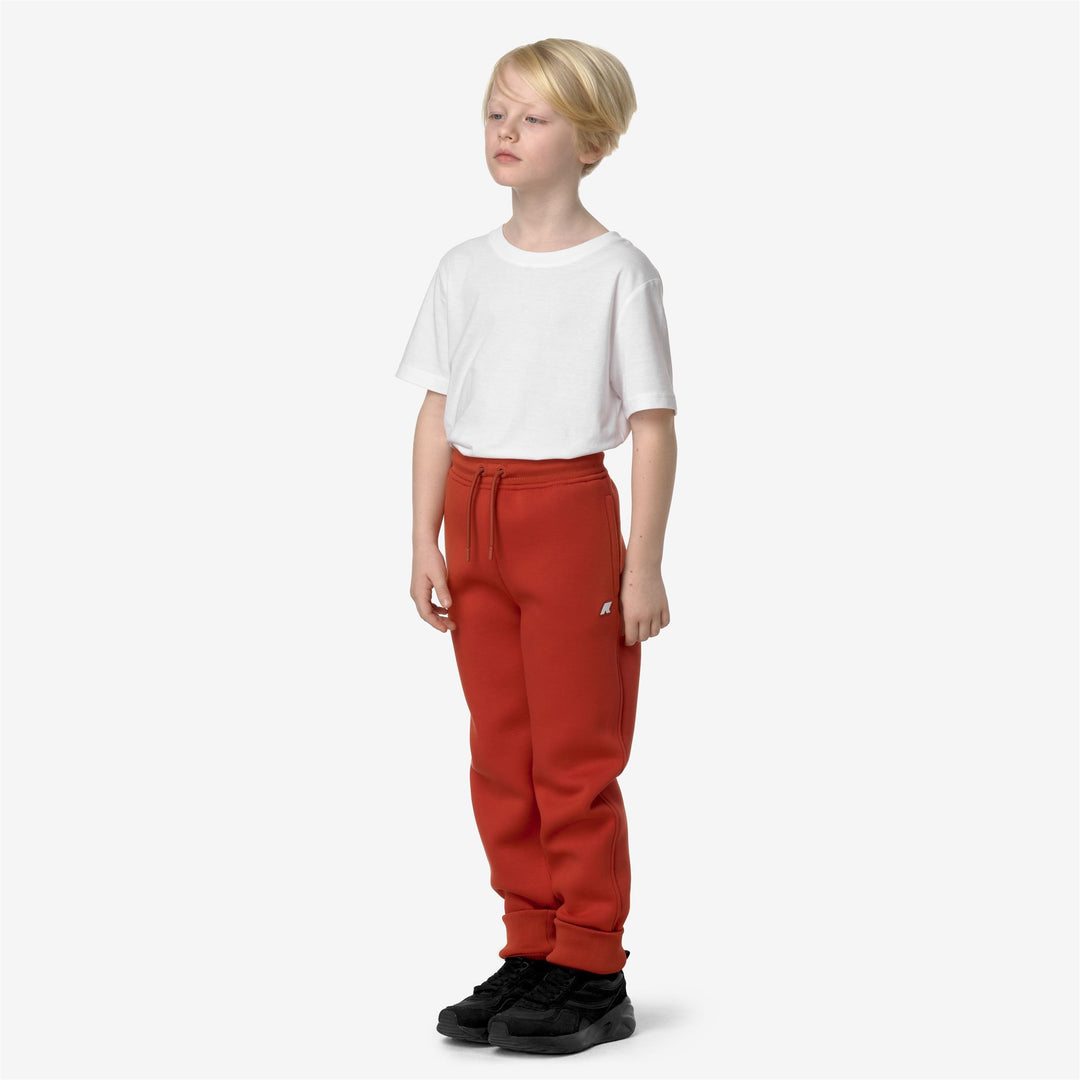 Pants Boy P. MICK SPACER Sport Trousers RED POMPEIAN Detail (jpg Rgb)			