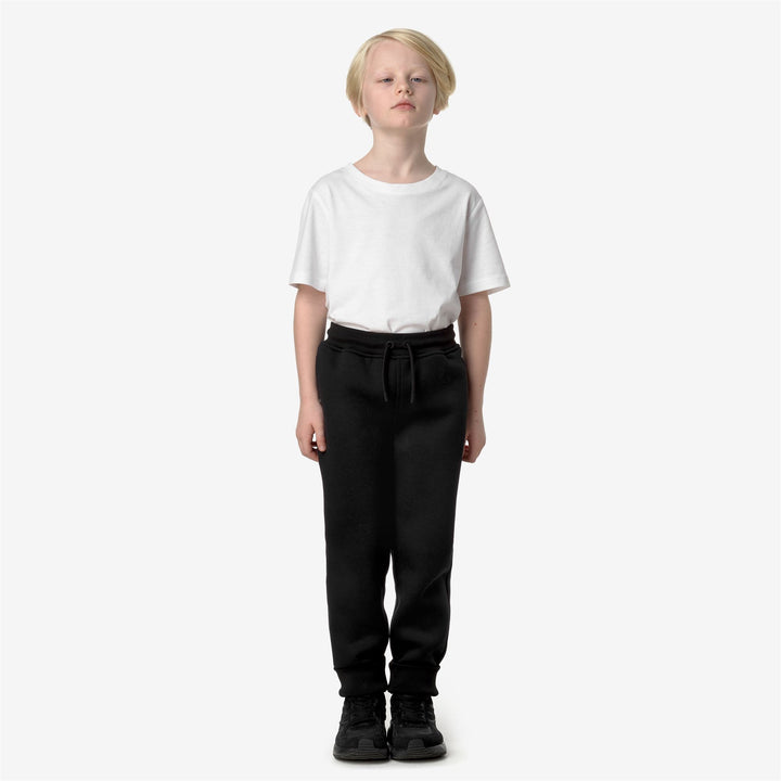 Pants Boy P. MICK SPACER Sport Trousers BLACK PURE Dressed Back (jpg Rgb)		