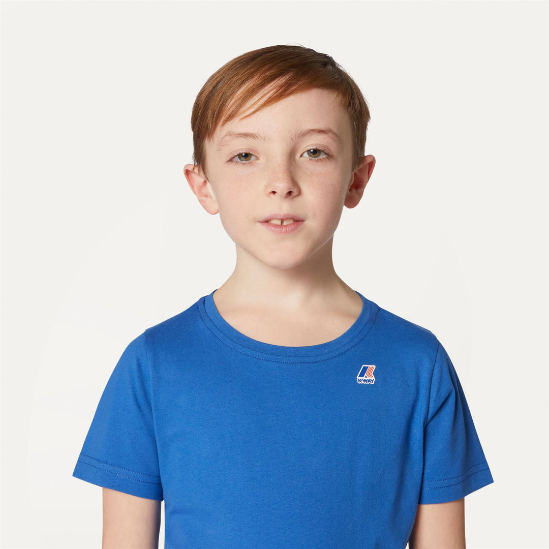 T-ShirtsTop Kid unisex P. LE VRAI 3.0 EDOUARD T-Shirt BLUE ROYAL MARINE Detail Double				