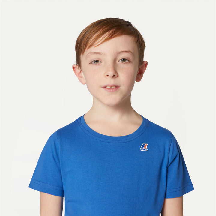 T-ShirtsTop Kid unisex P. LE VRAI 3.0 EDOUARD T-Shirt BLUE ROYAL MARINE Detail Double				