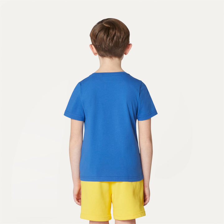 T-ShirtsTop Kid unisex P. LE VRAI 3.0 EDOUARD T-Shirt BLUE ROYAL MARINE Dressed Front Double		