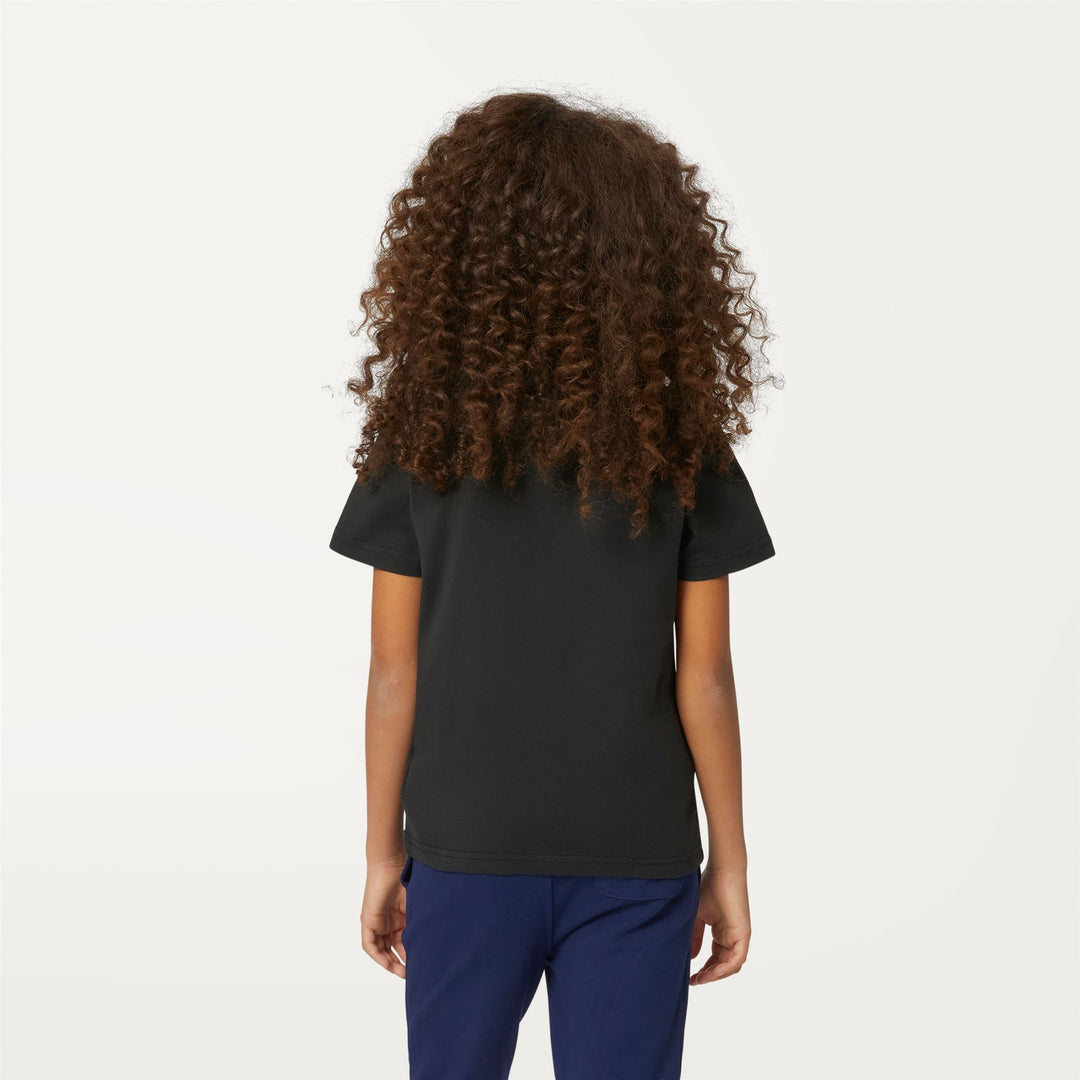 T-ShirtsTop Kid unisex P. LE VRAI 3.0 EDOUARD T-Shirt BLACK PURE Dressed Front Double		