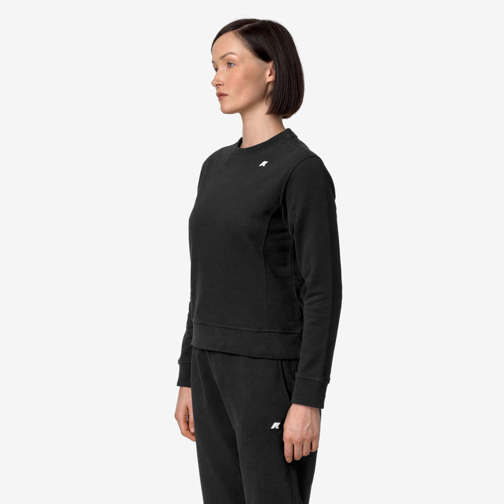 Fleece Woman ELINE FLEECE PEACH Pull Over BLACK PURE Detail (jpg Rgb)			