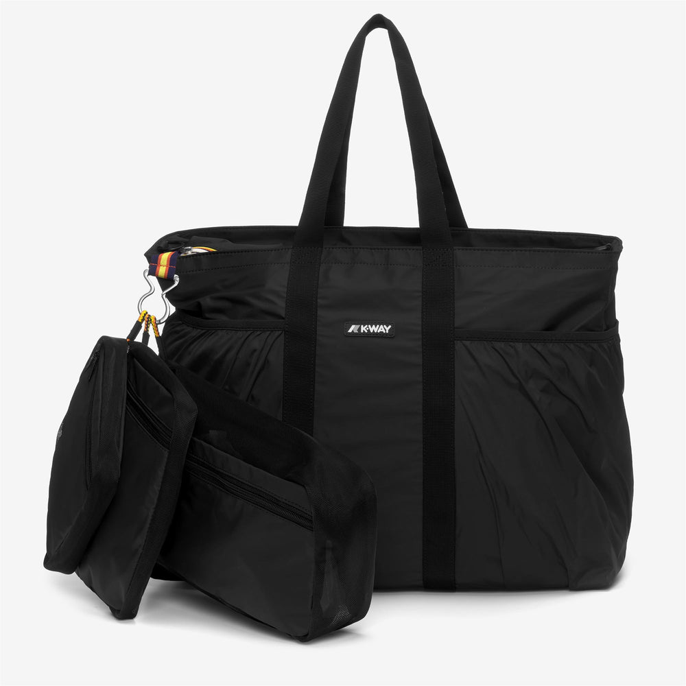 Bags Unisex SAINT MALO TOTE BAG BLACK PURE Dressed Front (jpg Rgb)	