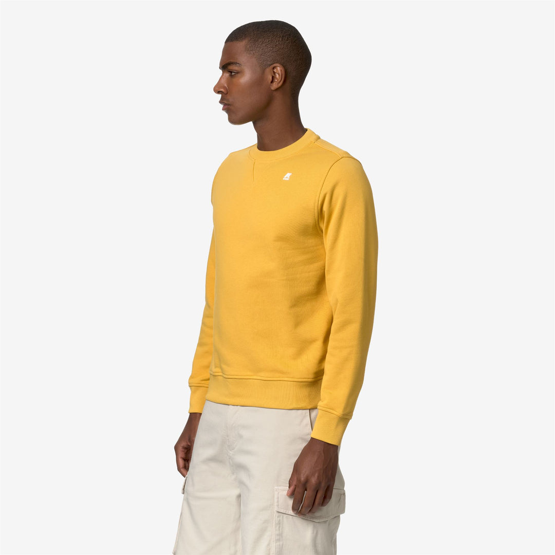 Fleece Man BAPTISTE Jumper YELLOW MIMOSA Detail (jpg Rgb)			