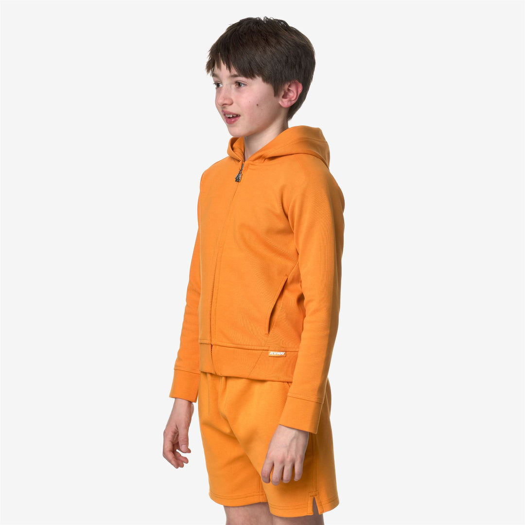 Fleece Boy P. HAYCEL Jacket ORANGE MD Detail (jpg Rgb)			