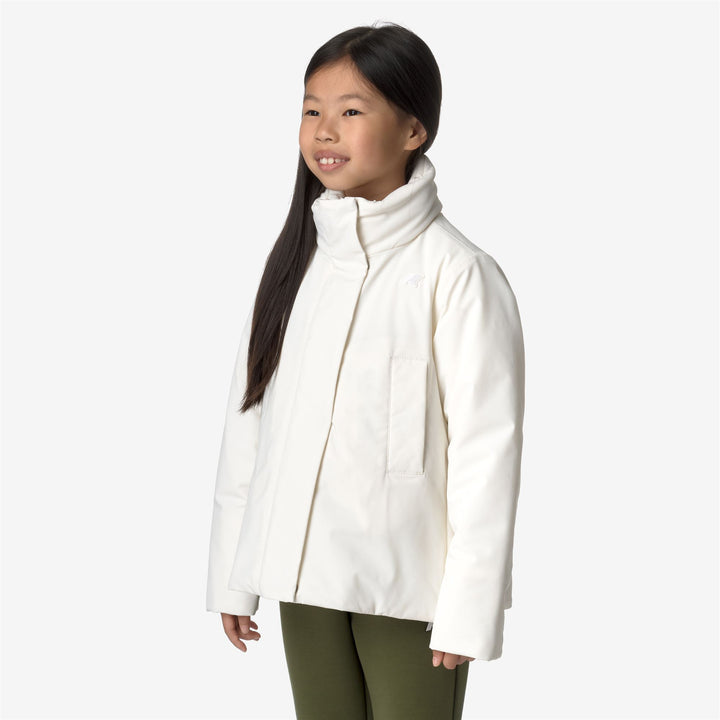 Jackets Girl P. MARLETTE ST WARM Short WHITE GARDENIA Detail (jpg Rgb)			