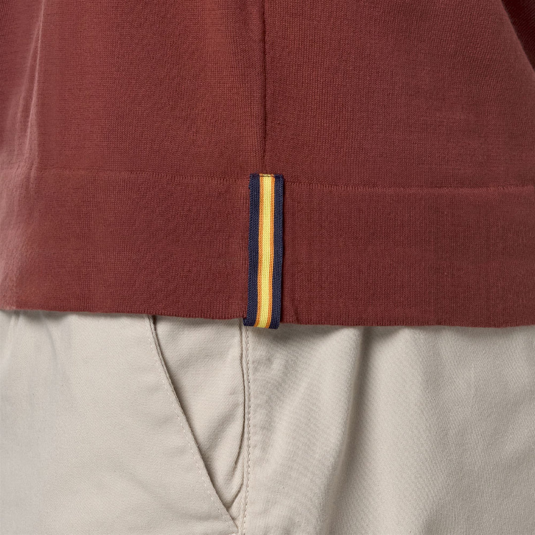 KNITWEAR Man PLEYNE Polo BROWN FIERY Detail Double				