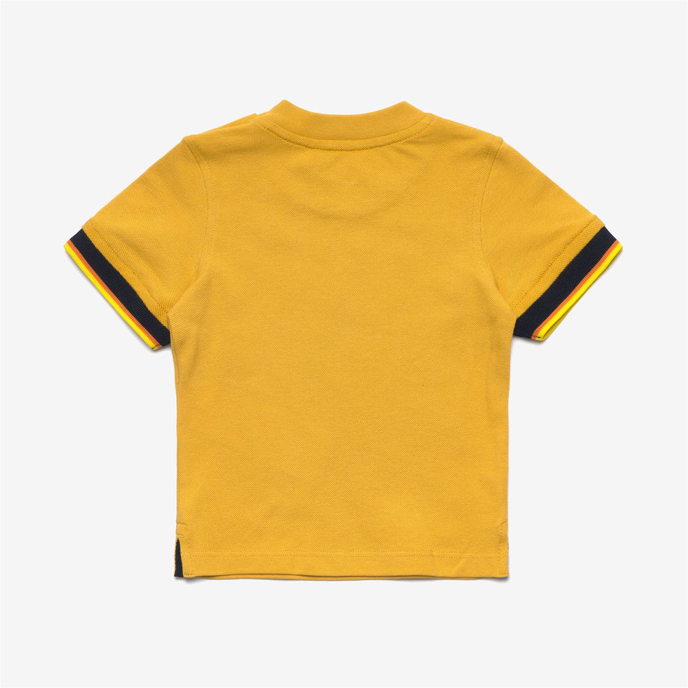 T-ShirtsTop Kid unisex E. PETE CONTRAST T-Shirt YELLOW MIMOSA Dressed Front (jpg Rgb)	