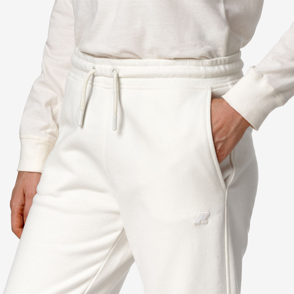 Pants Woman GINEVRETTE FLEECE PEACH Sport Trousers WHITE GARDENIA Detail Double				