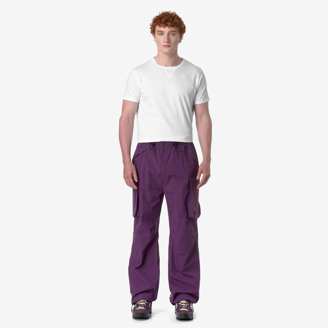 Pants Unisex ED-SHELL 2.1 AMIABLE DIEMME Sport Trousers VIOLET PURPLE Dressed Back (jpg Rgb)		