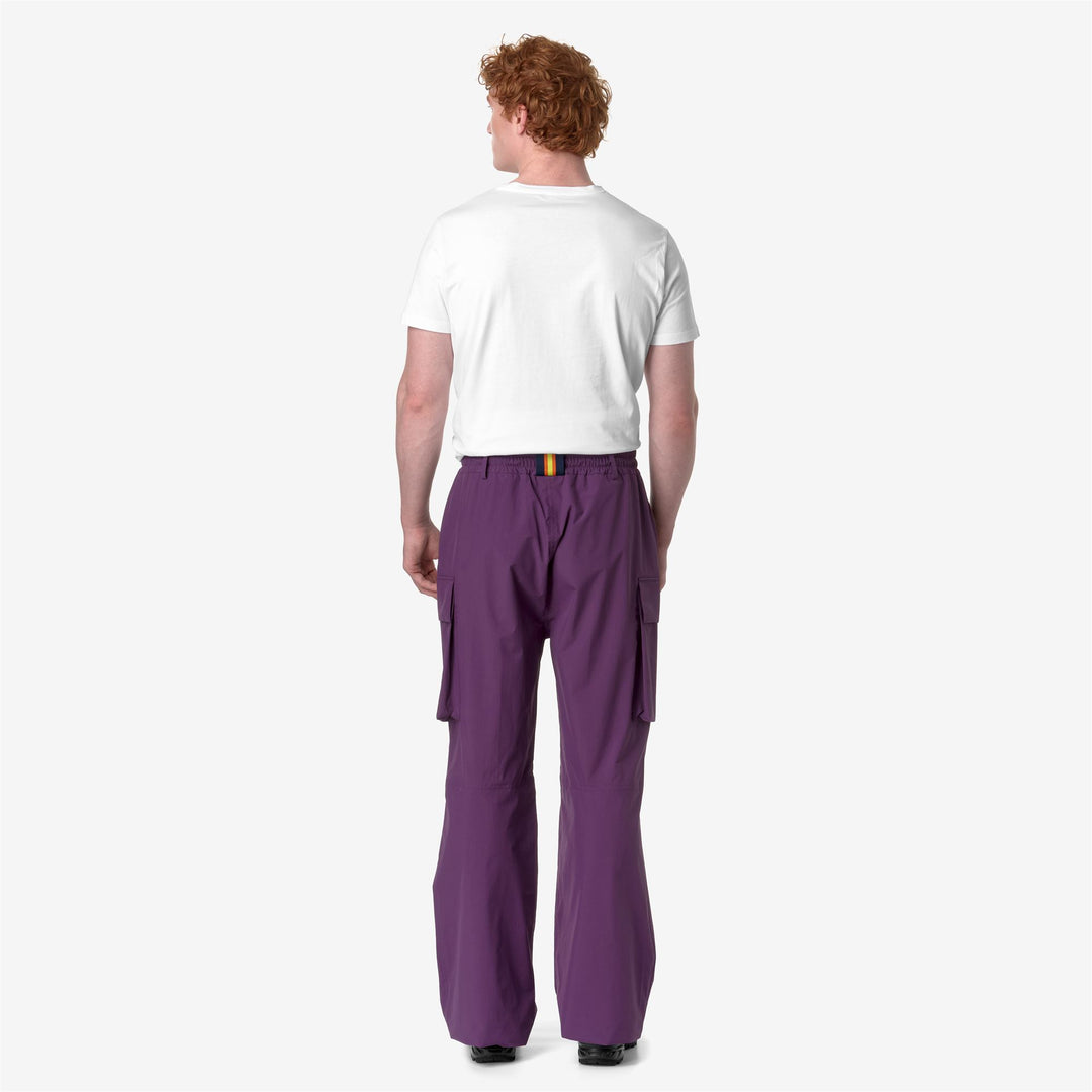 Pants Unisex ED-SHELL 2.1 AMIABLE DIEMME Sport Trousers VIOLET PURPLE Dressed Front Double		