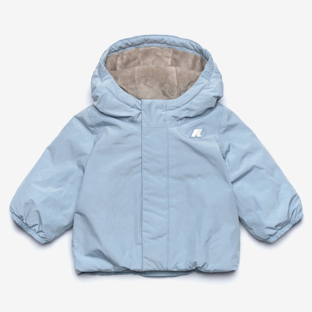 Jackets Kid unisex E. JACK SOFT TOUCH MARMOTTA Short AZURE LT MARINE - GREY GOAT Photo (jpg Rgb)			