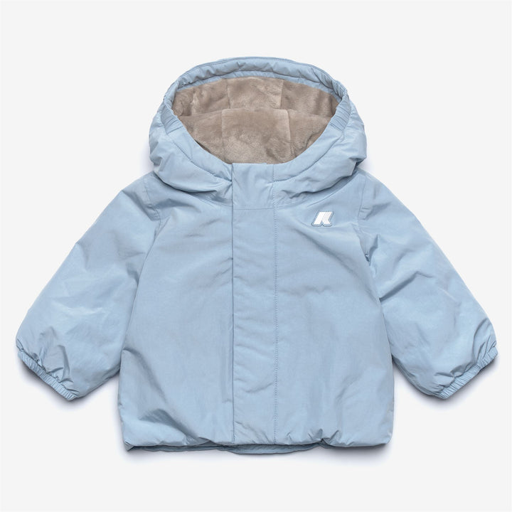 Jackets Kid unisex E. JACK SOFT TOUCH MARMOTTA Short AZURE LT MARINE - GREY GOAT Photo (jpg Rgb)			