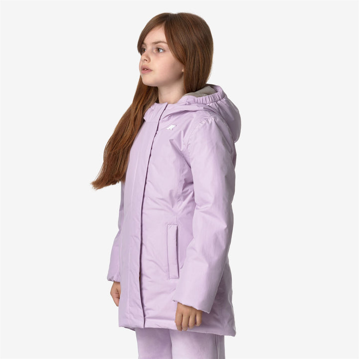 Jackets Girl P. DENISE SOFT TOUCH MARMOTTA Mid VIOLET LT LILAC - GREY GOAT Detail (jpg Rgb)			