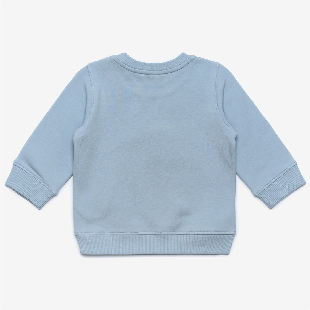 SETS Kid unisex E. SET BAPTISTELLE MICKETTE Pants / Sweater BLUE AVIO Dressed Front (jpg Rgb)	