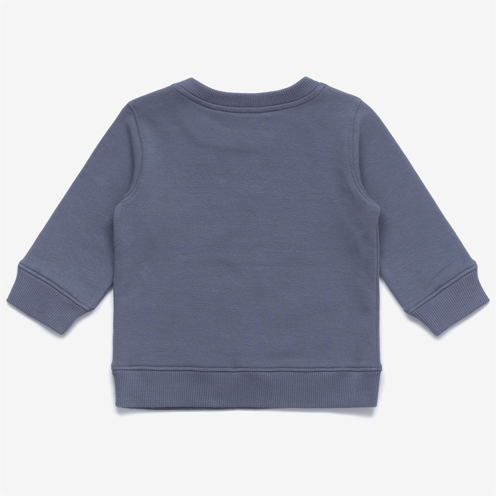 SETS Kid unisex E. SET BAPTISTELLE MICKETTE Pants / Sweater GREY BLUE AVIO Dressed Front (jpg Rgb)	