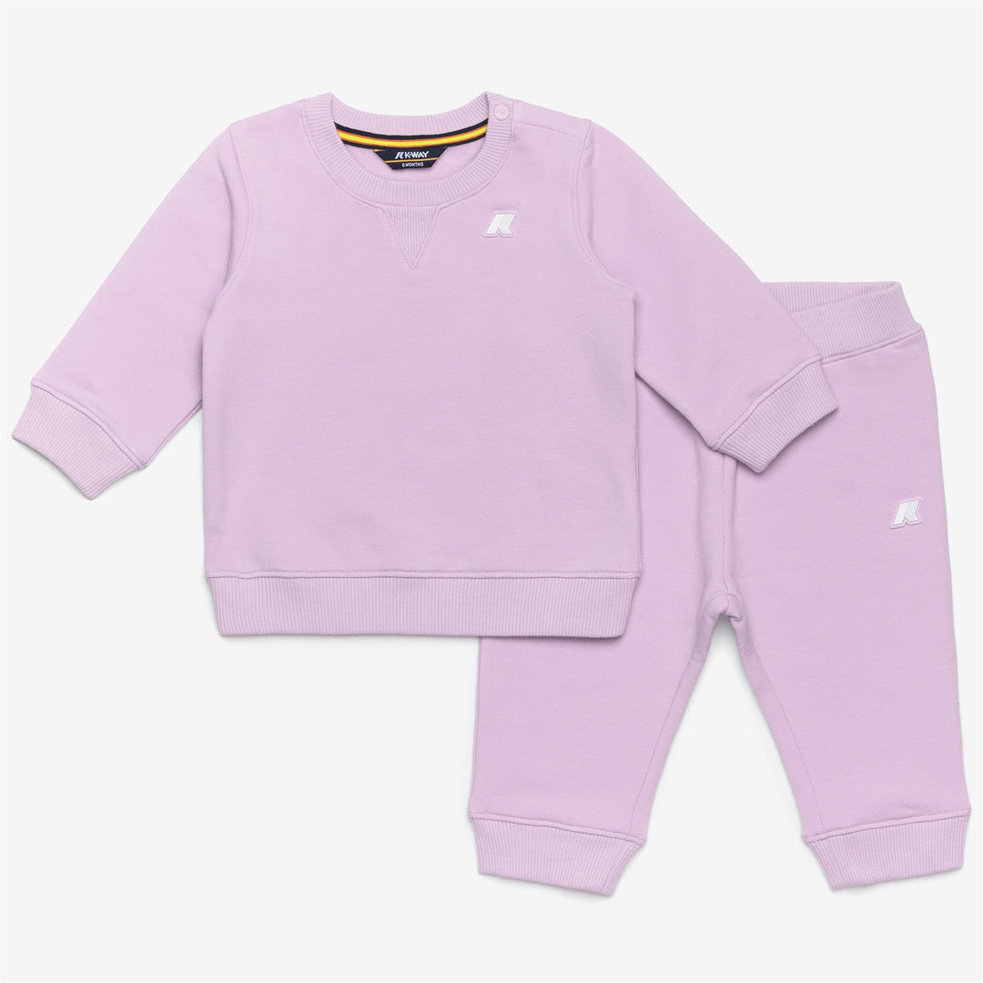 SETS Kid unisex E. SET BAPTISTELLE MICKETTE Pants / Sweater VIOLET LT LILAC Detail (jpg Rgb)			