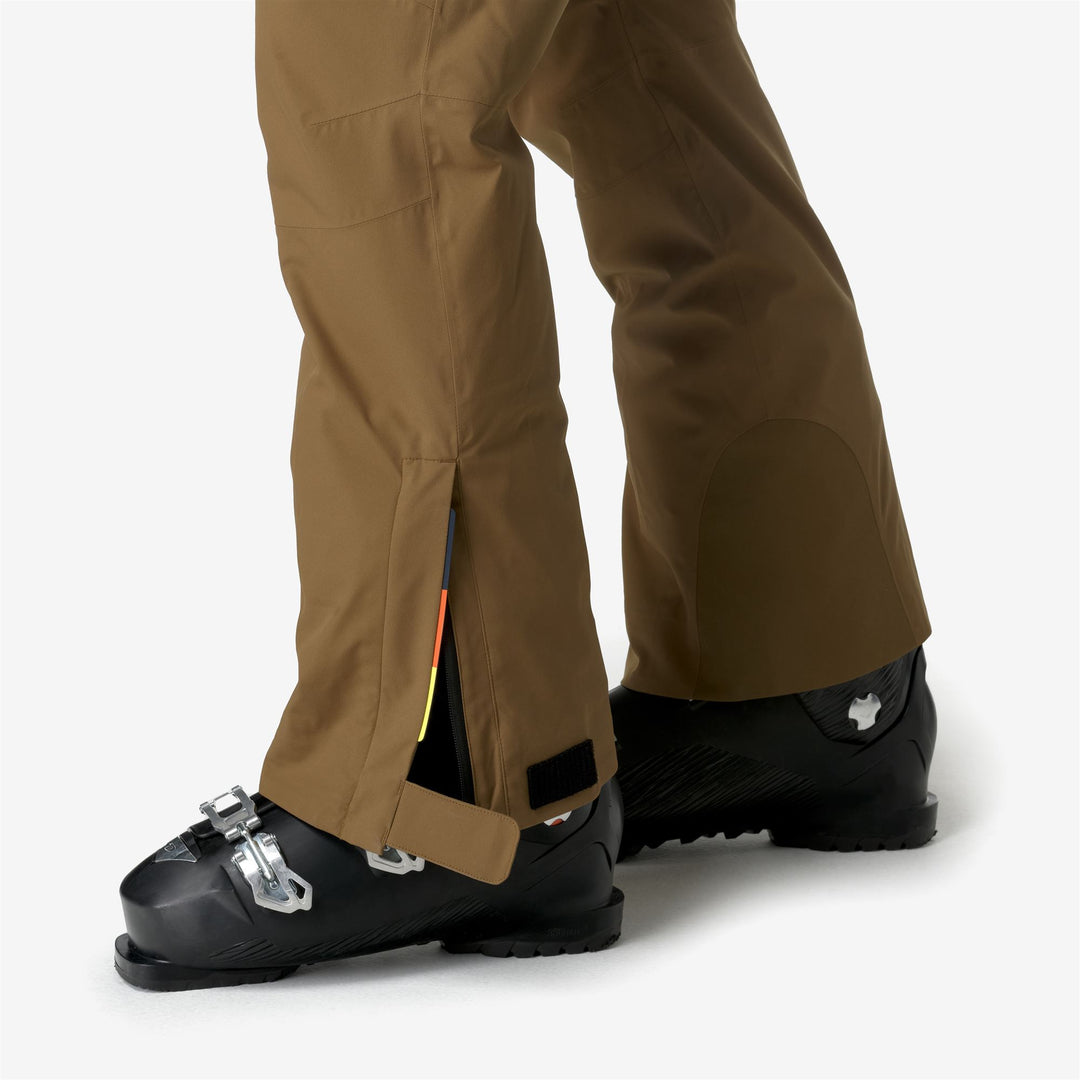 Pants Man AVRIEUX MICROTWILL 2L Sport Trousers BROWN CORDA Detail Double				