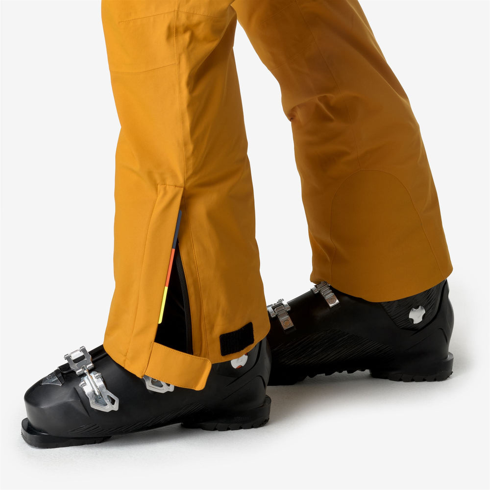 Pants Man AVRIEUX MICROTWILL 2L Sport Trousers YELLOW INCA Detail Double				