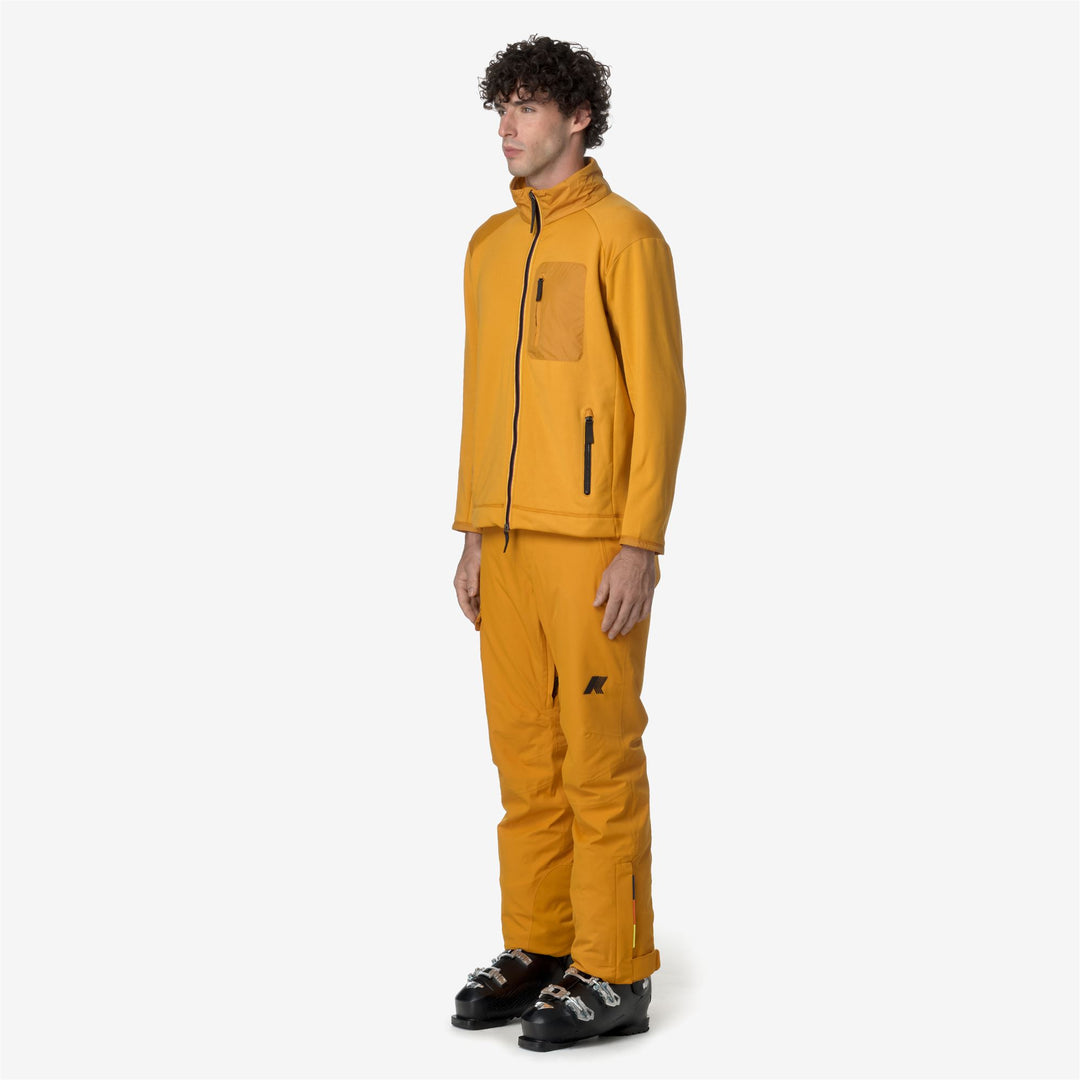 Pants Man AVRIEUX MICROTWILL 2L Sport Trousers YELLOW INCA Detail (jpg Rgb)			