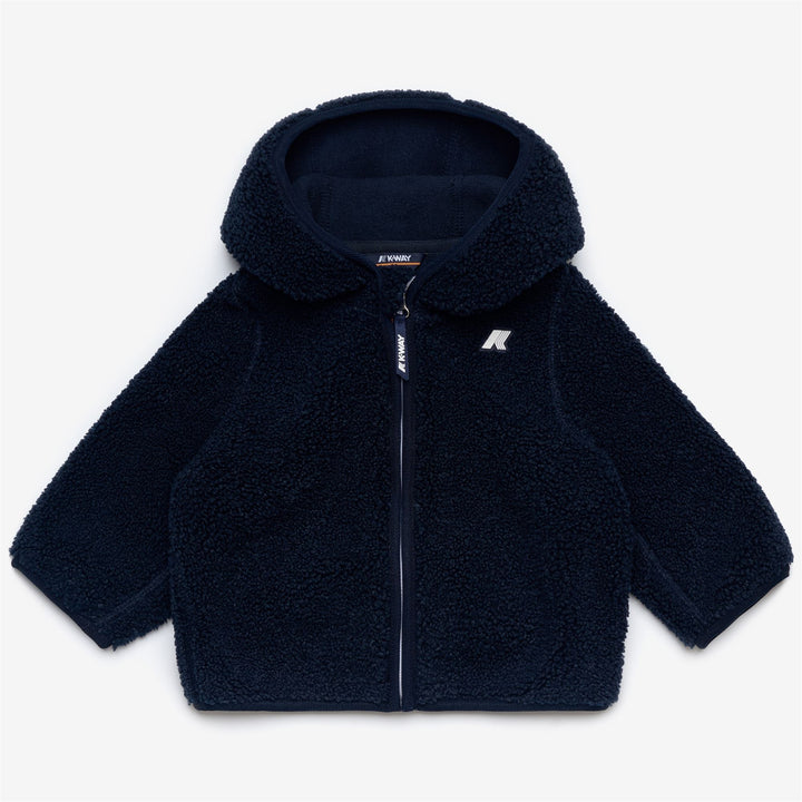 Fleece Kid unisex E. JANNE POLAR Hoodie Full Zip BLUE D-BLUE D Photo (jpg Rgb)			