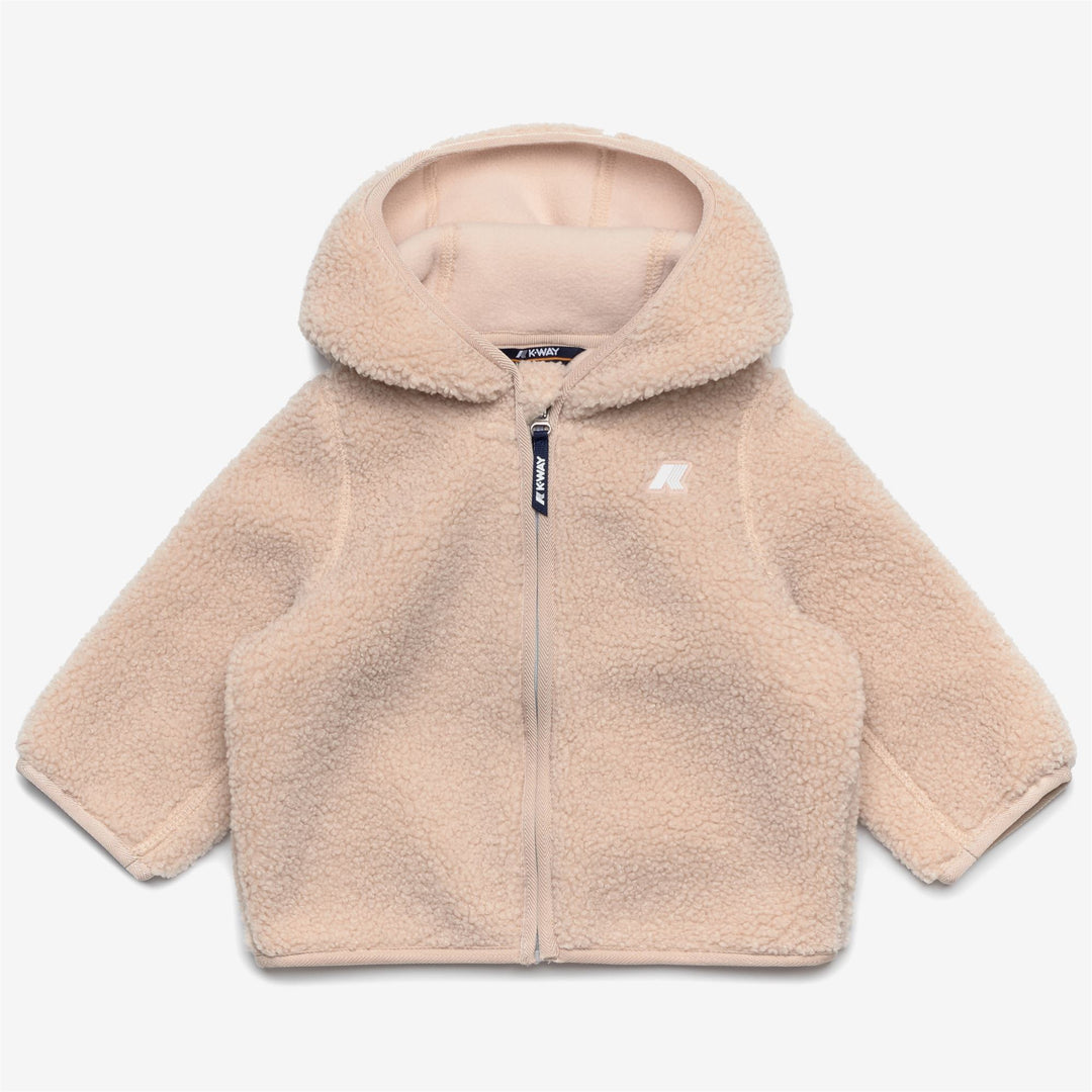 Fleece Kid unisex E. JANNE POLAR Hoodie Full Zip PINK TINT-PINK TINT Photo (jpg Rgb)			