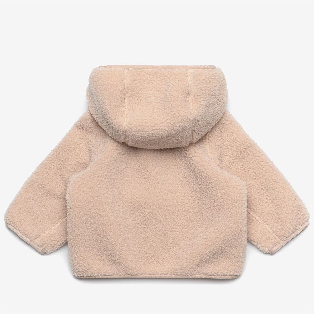 Fleece Kid unisex E. JANNE POLAR Hoodie Full Zip PINK TINT-PINK TINT Dressed Front (jpg Rgb)	