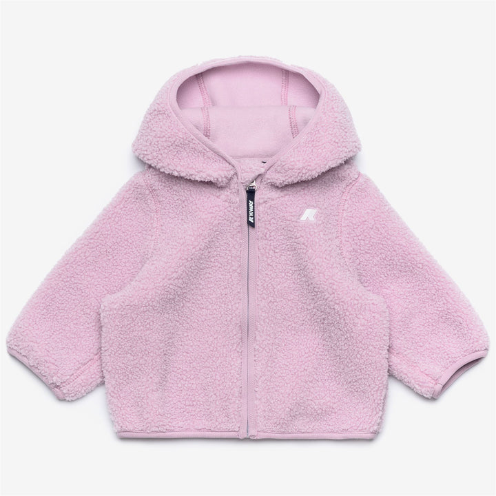 Fleece Kid unisex E. JANNE POLAR Hoodie Full Zip VIOLET LT LILAC Photo (jpg Rgb)			