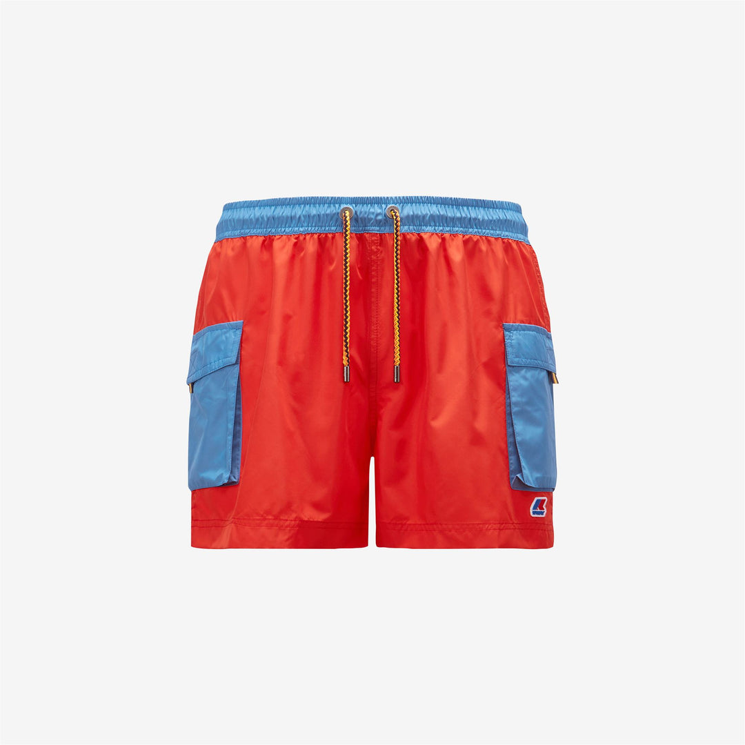 Bathing Suits Man MELLOW BICOLOR Swimming Trunk ORANGE - BLUE SMOKED Photo (jpg Rgb)			