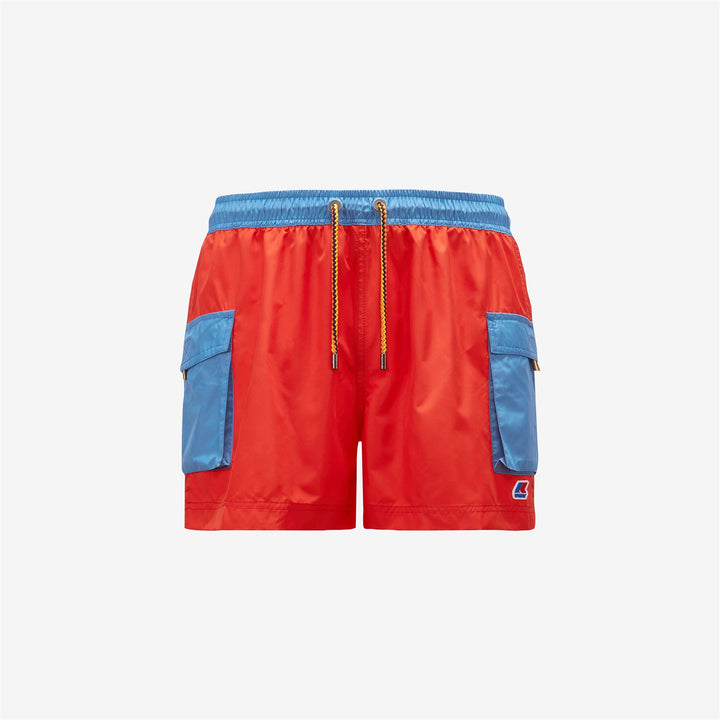 Bathing Suits Man MELLOW BICOLOR Swimming Trunk ORANGE - BLUE SMOKED Photo (jpg Rgb)			