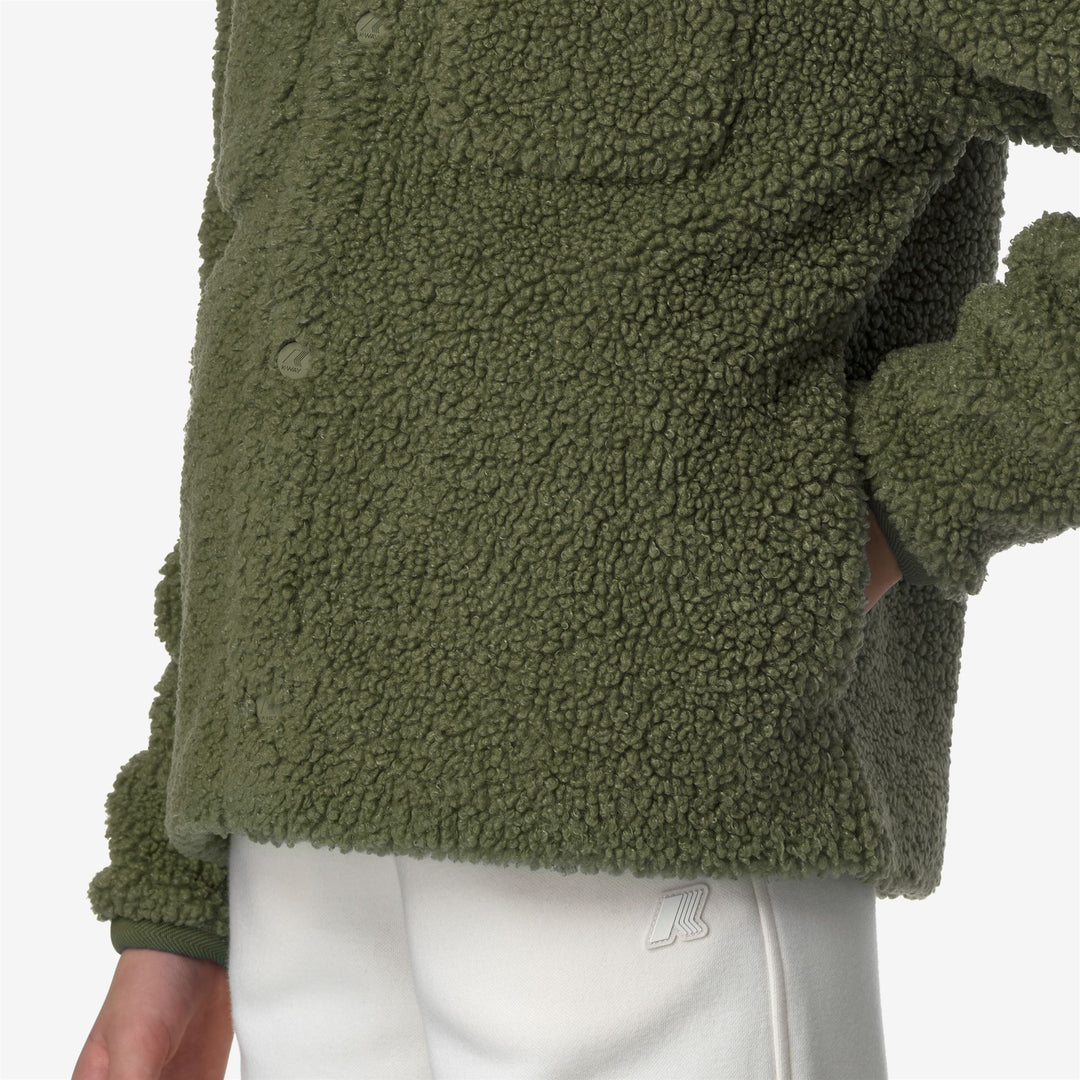 Fleece Boy P. CAMERON SHERPA POLAR Jacket GREEN C-GREEN C Detail Double				