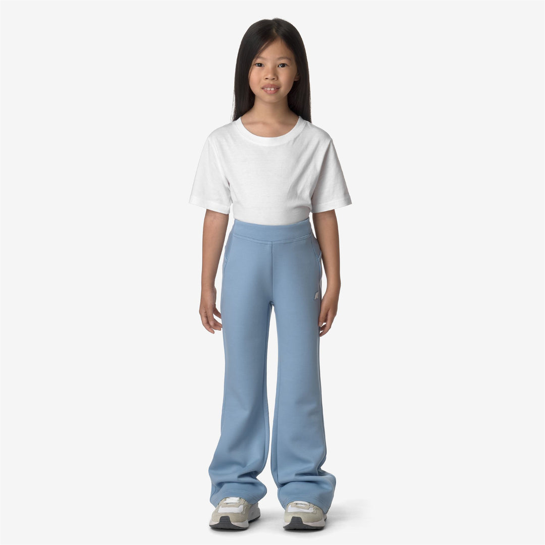 Pants Girl P. JANINNE LIGHT SPACER Sport Trousers BLUE AVIO Dressed Back (jpg Rgb)		