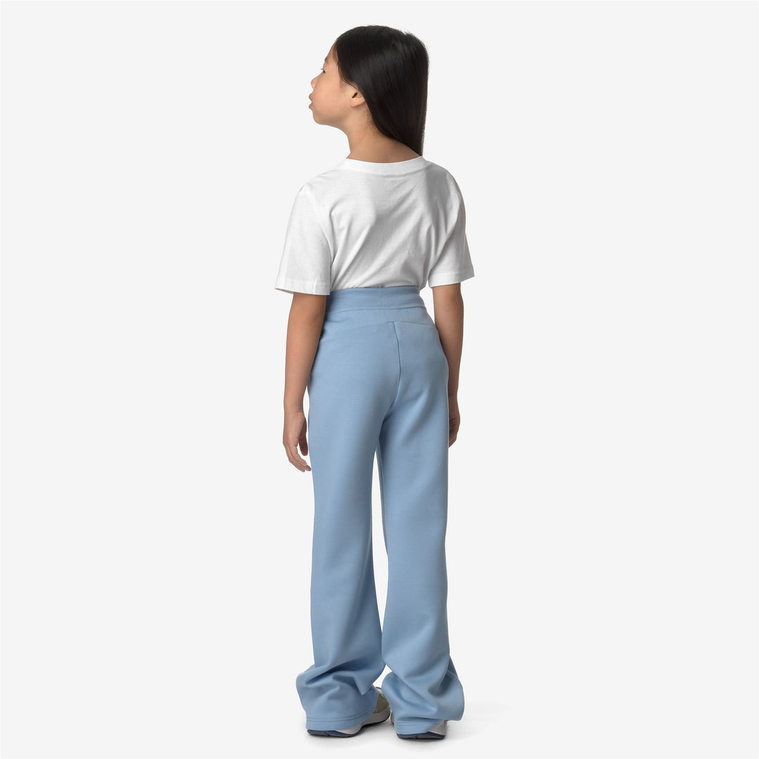 Pants Girl P. JANINNE LIGHT SPACER Sport Trousers BLUE AVIO Dressed Front Double		