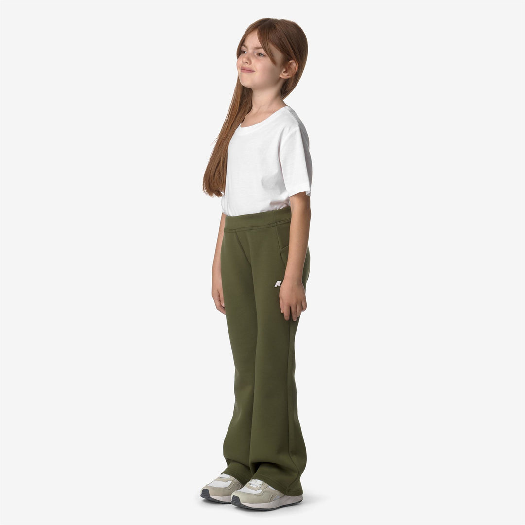 Pants Girl P. JANINNE LIGHT SPACER Sport Trousers GREEN CYPRESS Detail (jpg Rgb)			