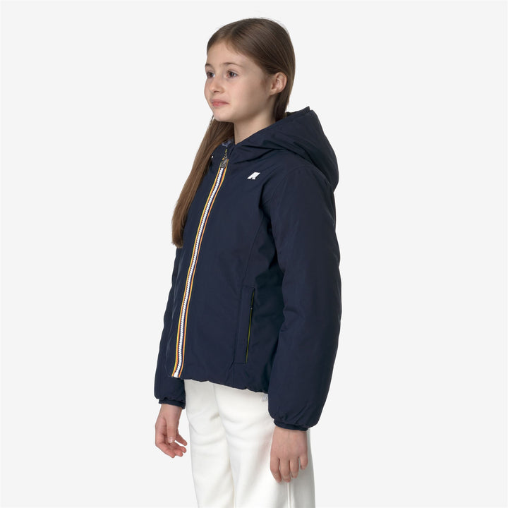 Jackets Girl P. LILY ST THERMO DOUBLE Short BLUE D-GREY BLUE A Detail (jpg Rgb)			