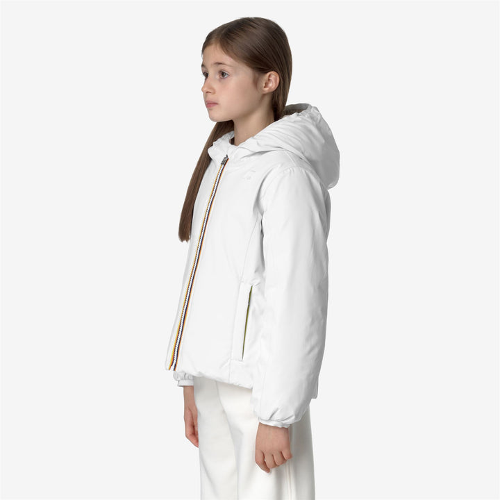 Jackets Girl P. LILY ST THERMO DOUBLE Short WHITE GARDENIA-NATURAL Detail (jpg Rgb)			