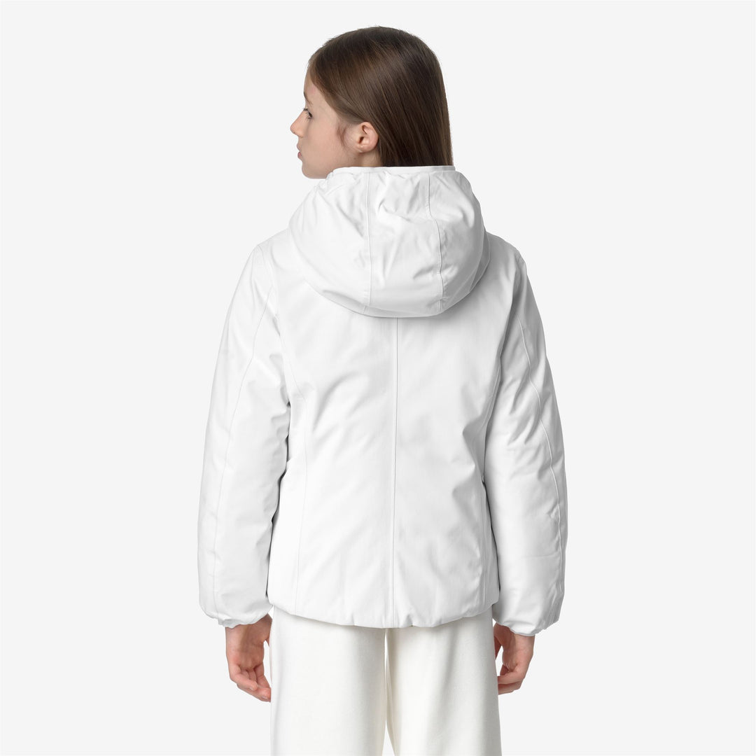 Jackets Girl P. LILY ST THERMO DOUBLE Short WHITE GARDENIA-NATURAL Dressed Front Double		