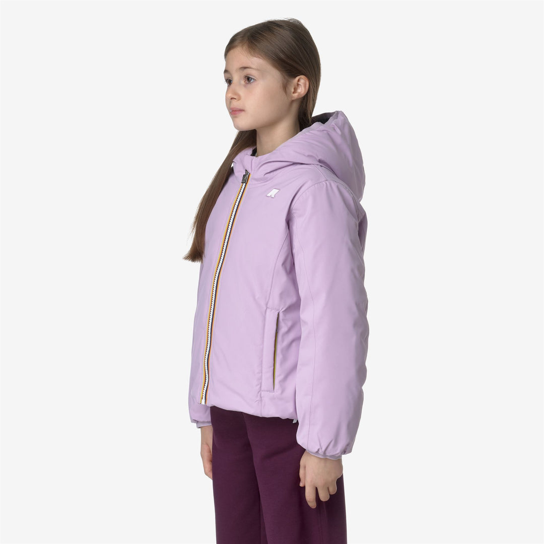 Jackets Girl P. LILY ST THERMO DOUBLE Short VIOLET LT LILAC - BLUE DEPTH Detail (jpg Rgb)			