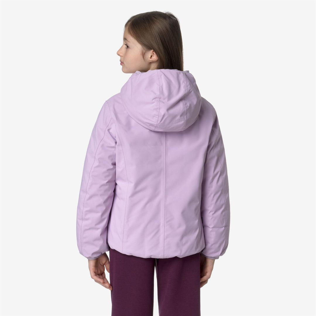 Jackets Girl P. LILY ST THERMO DOUBLE Short VIOLET LT LILAC - BLUE DEPTH Dressed Front Double		