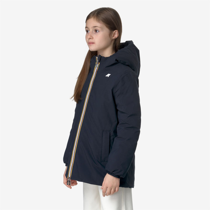 Jackets Girl P. SOPHIE ST THERMO DOUBLE Mid BLUE D-GREY BLUE A Detail (jpg Rgb)			