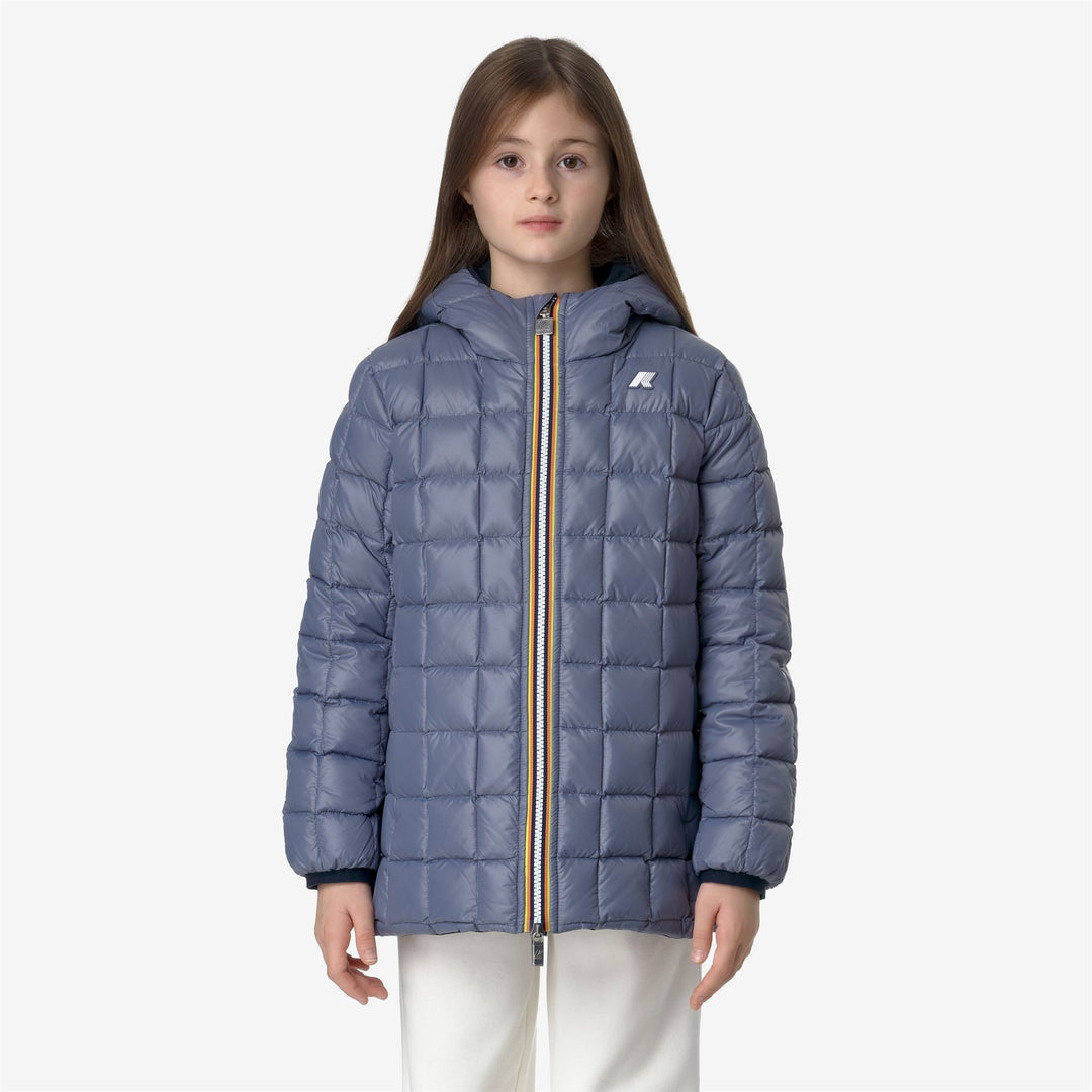 Jackets Girl P. SOPHIE ST THERMO DOUBLE Mid BLUE D-GREY BLUE A Detail Double				