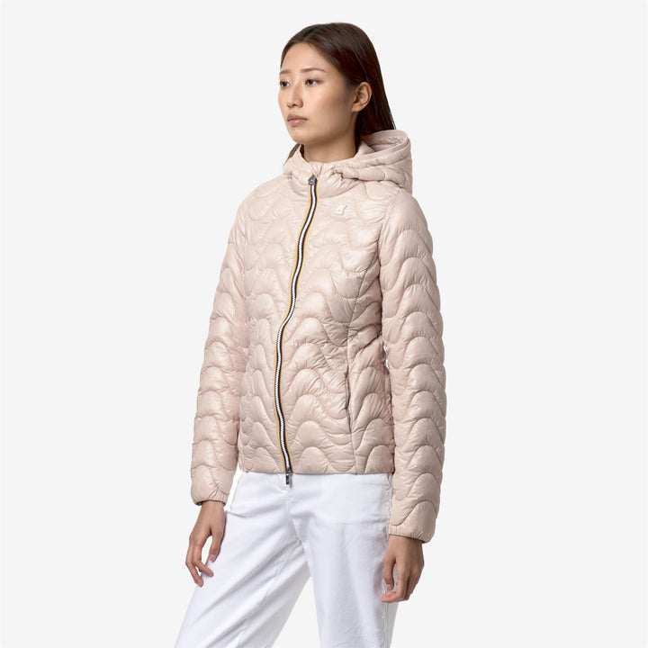 Jackets Woman LILY QUILTED WARM Short PINK GARDENIA Detail (jpg Rgb)			