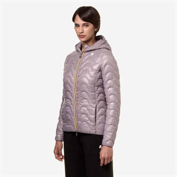 Jackets Woman LILY QUILTED WARM Short VIOLET DUSTY Detail (jpg Rgb)			