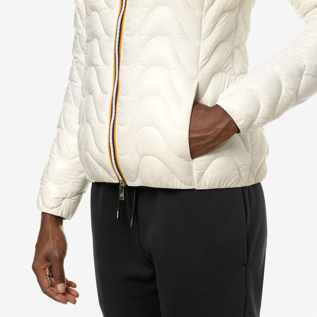 Jackets Woman LILY QUILTED WARM Short WHITE GARDENIA Detail Double				