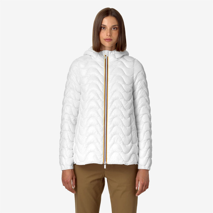 Jackets Woman MADLAINE QUILTED WARM Mid WHITE GARDENIA Dressed Back (jpg Rgb)		